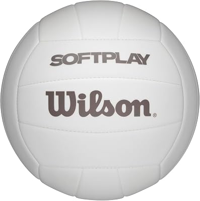 Pelota de Voleibol Playa AVP Soft Play, de Espuma Eva, Comodidad y Estilo, Principiantes, Tamaño Oficial, de Interior o Exterior, Color Blanco