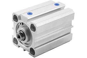 Othmro SDA25 x 35 Sealing Thin Air Cylinder Pneumatic Air Cylinders, 25mm/0.98inch Bore 35mm/1.38inch Stroke for M5 Aluminium Alloy Pneumatic Components for Pneumatic and Hydraulic Systems 1pcs
