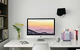 EXERZ Desk Organiser 360 Rotating Mesh Caddy Light Purple 5 Compartments view 8