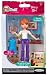 MiWorld 5 Inch Figure Shop Girl White Top Blue Apron