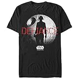 Star Wars Men's Rogue One Jyn Death Defiance Graphic T-Shirt, Black, 3XL