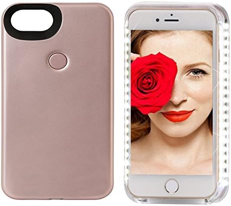 Sanluba Rose Gold Selfie Light Phone Case (V2.0) LED Illuminated Shell Cover Back Cover Photography Enhancing For iPhone 7 Plus