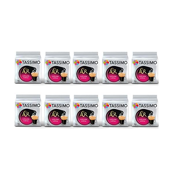 TASSIMO L'OR Cafe Lange intensive Kaffeepads - 10 Packungen (160 Getränke)