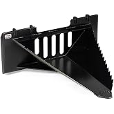 Titan Attachments Economy Series Stump Bucket Attachment, Universal Skid Steer Quick Tach, Serrated Leading Edge, Tree Scoop Digger for Removing Smaller Tree Stumps and Light Duty Ripping Roots