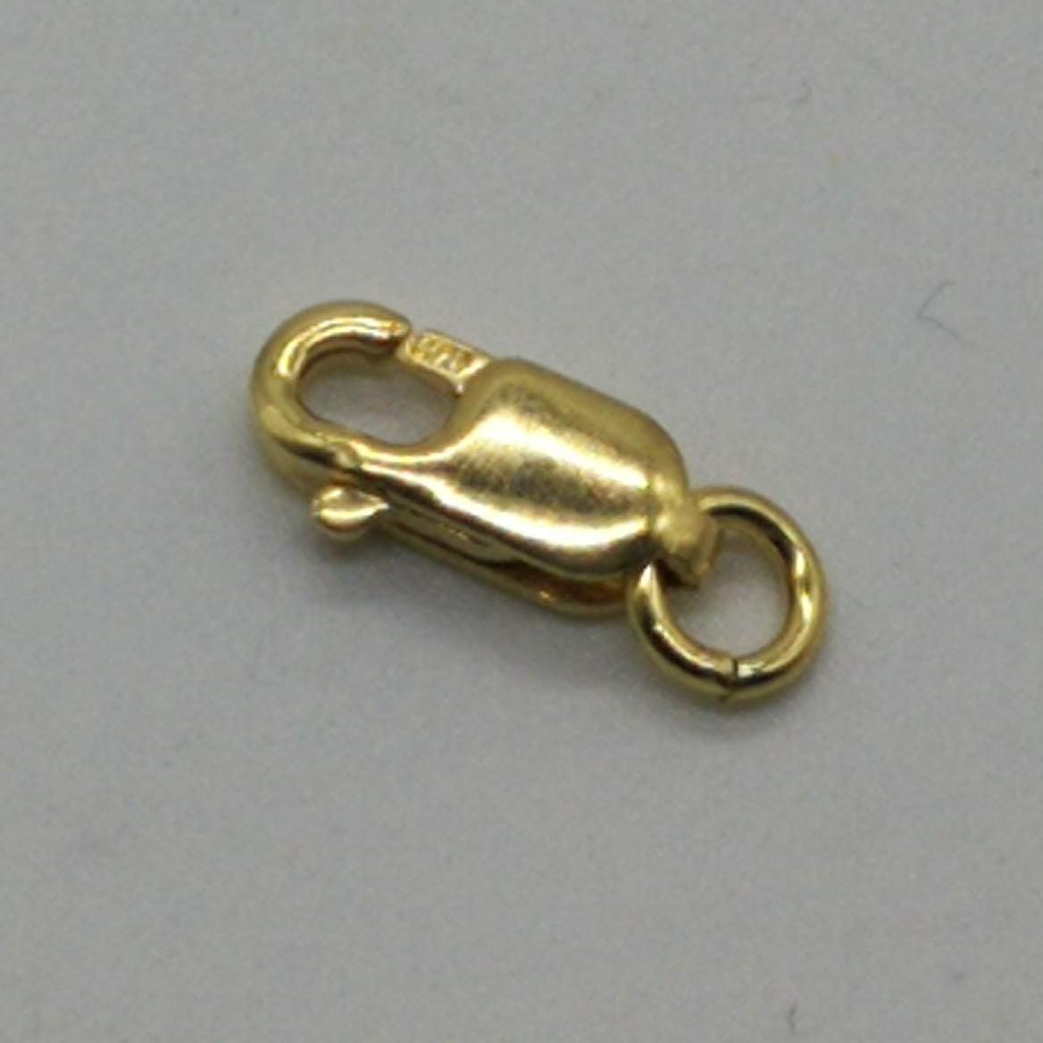 BCQLI 0.118×0.315 Inch Yellow Gold Lobster Claw Clasp Chain Jewelry,Necklace Bracelet Connection Buckle