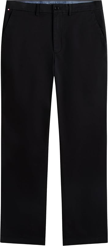 Uomo Pantaloni Chino Dover Essential Twill Relaxed Fit, Nero (Black), 29W/36L