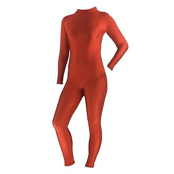 red spandex jumpsuit