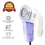 Lint Remover, Suxin Portable Electric Fabric Clothes Furniture Shaver, Sweater Pill Defuzzer, Remove Lint Balls Bobbles Fuzz from Clothing, Carpet, Curtain