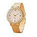 Womens Quartz Watch, SUPPION Shell Patten Dial Gold Mesh Band Women Wrist Watch
