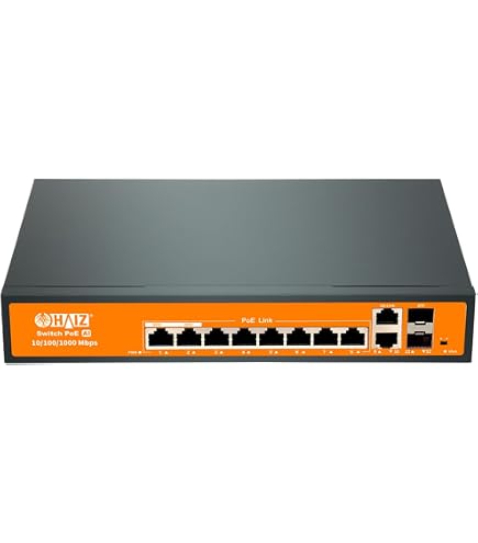 Switch Giga Haiz com 16 Portas POE+ 2 Uplink 1 SFP 10/100/1000Mbps
