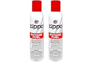 LIGHTERUSA Zippo Butane Fuel 5.82oz Refill for up to 90 Lighters, 290 ml, 2 Pack