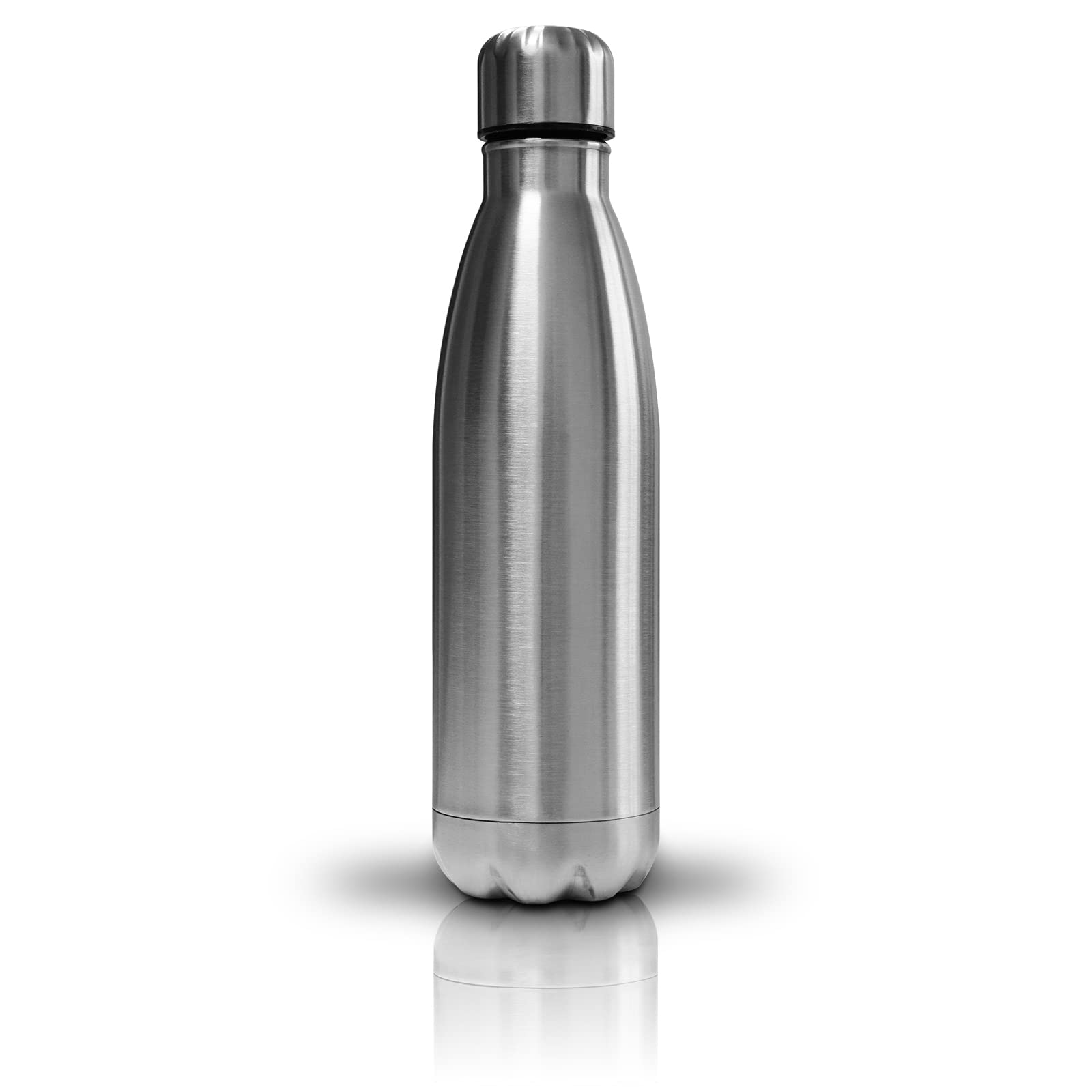 RE-GEN 500ml Stainless Steel Water Bottle Metal Twin Wall Vacuum Insulated Drinking Flask | 12 Hours Hot or Cold | Ideal for Sports, Outdoor, Gym, Home, Work, Travel