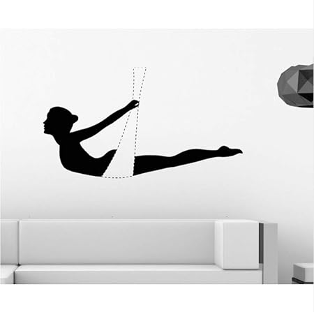 Wandtattoos Wandaufkleber Yoga Anti-Schwerkraft Zen Meditation Entspannung Sport Vinyl Aufkleber, 57X102 cm
