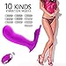 Crown Wearable Vibrator Remote Control G Spot Vibrator with Clitoral Stimulator,Treediride Butterfly Vibrator Rechargeable Vibrating Masturbation Dildo Massager Female Sex Toy for Flirting (Purple)thumb 1