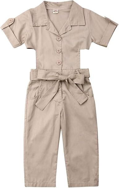 kids khaki jumpsuit