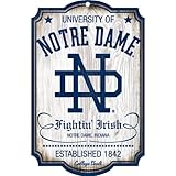Wincraft Notre Dame Fighting Irish College Vault Wood Sign
