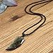 COAI Wolf Tooth Golden Obsidian Amulet Pendant Necklace