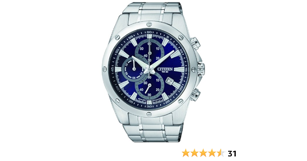 Citizen Fly-Back Chronograph AN3530-52L - Reloj para Hombres, Correa de  Acero Inoxidable Color Plateado : Amazon.es: Relojes