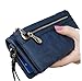 Fashion Women Wallets Dull Polish Leather Wallet Double Zipper Day Clutch Purse Wristlet Portefeuille Handbags Carteira Feminina