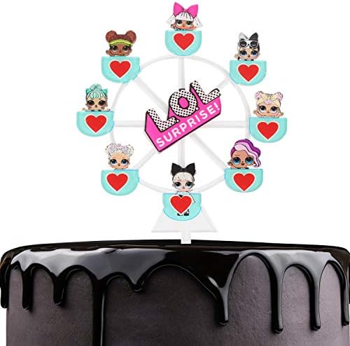 Dolls Birthday Cake Topper - Adorable Diva Girl Queen Acrylic Cake Décor - Little Princess Birthday Party - Girl's Party Decoration