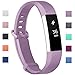 Fundro Compatible Fitbit Alta HR Bands, Newest Sport Replacement Wristbands Secure Metal Buckle Fitbit Alta HR/Fitbit Alta (C# 1-Pack Lavender, Small (6.2