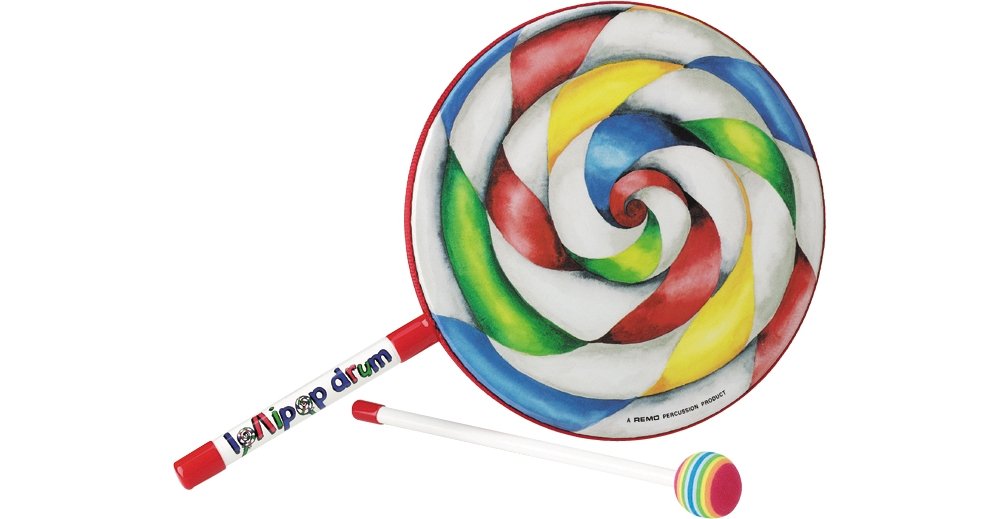 Remo ET-7110-00 Kids Percussion Lollipop Drum, 10
