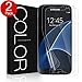 G-Color Galaxy S7 Screen Protector [Not Glass], [Full Coverage][Case Friendly][Error Proof][Bubble-Free][Anti-Scratch] HD Clear Screen Protector for Samsung Galaxy S7 (2 Pack)