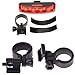 Bike Rear Light Waterproof Warning Safety Tail Light - Super Bright Bicycle Back Lamp for Mountain Bike, Any Road Bike - Easy to Install