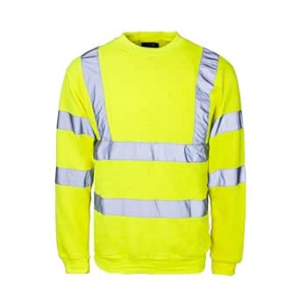 Supertouch 56841 Hi Vis Sweatshirt, Small, Yellow