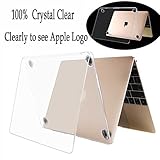 Twinscase 2018 New Macbook 12 Inch Cases(A1534 ),Ultra Thin Anti-scratch Dustproof Rubberized Macbook Case Glossy Shell Cover for Macbook 12 Inch Retina Display(A1534 )（clear）