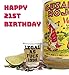 21st Birthday Shot Glass-1998 Shot Glass/Birthday Gifts-21 Birthday Party Supplies (clear-black-1998)