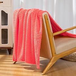 Vessia Flannel Fleece Throw Blanket for