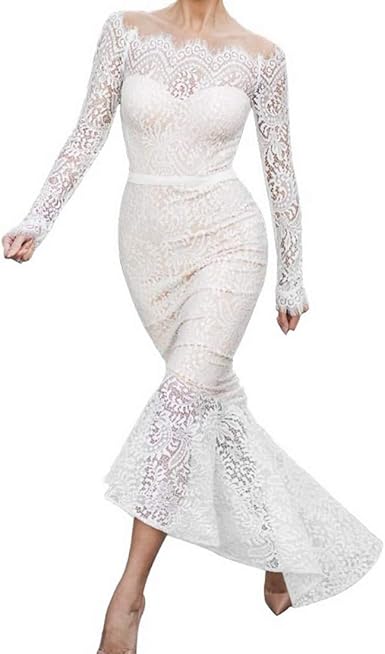 off shoulder lace bodycon dress