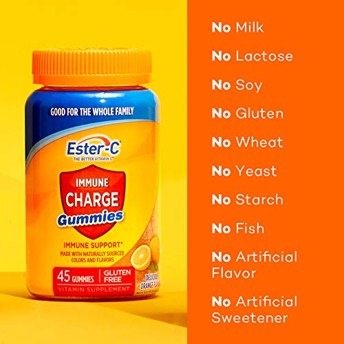 EsterC Vitamin C Immune Charge Gummies for Immune Support, Vitamin C
