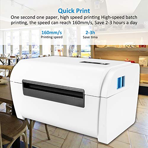 NETUM Shipping Label Printer, 160mm/s Direct High Speed Thermal USB Label Printer, 4X6 Shipping Label Maker, Support Windows Mac System, Compatible with Ebay,Amazon, FedEx,UPS,Shopify