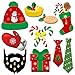Ugly Christmas Sweater Photo Booth(59Count),Konsait Funny Christmas Photo Booth Stick Funny Xmas Props Selfie Accessories for Adults Kids for Christmas Theme Party Favors Decorations Decor Supplies