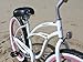 Firmstrong Urban Lady Single Speed Beach Cruiser Bicycle, 26-Inch, White/Pink Rims w/Black Seat (15226)