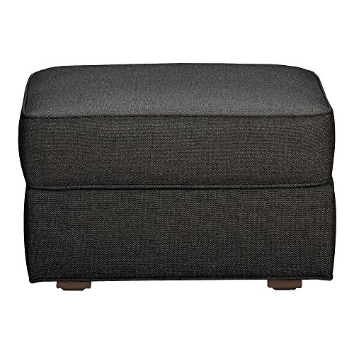 Ethan Allen Retreat Ottoman, Quick Ship, Hailey Charcoal