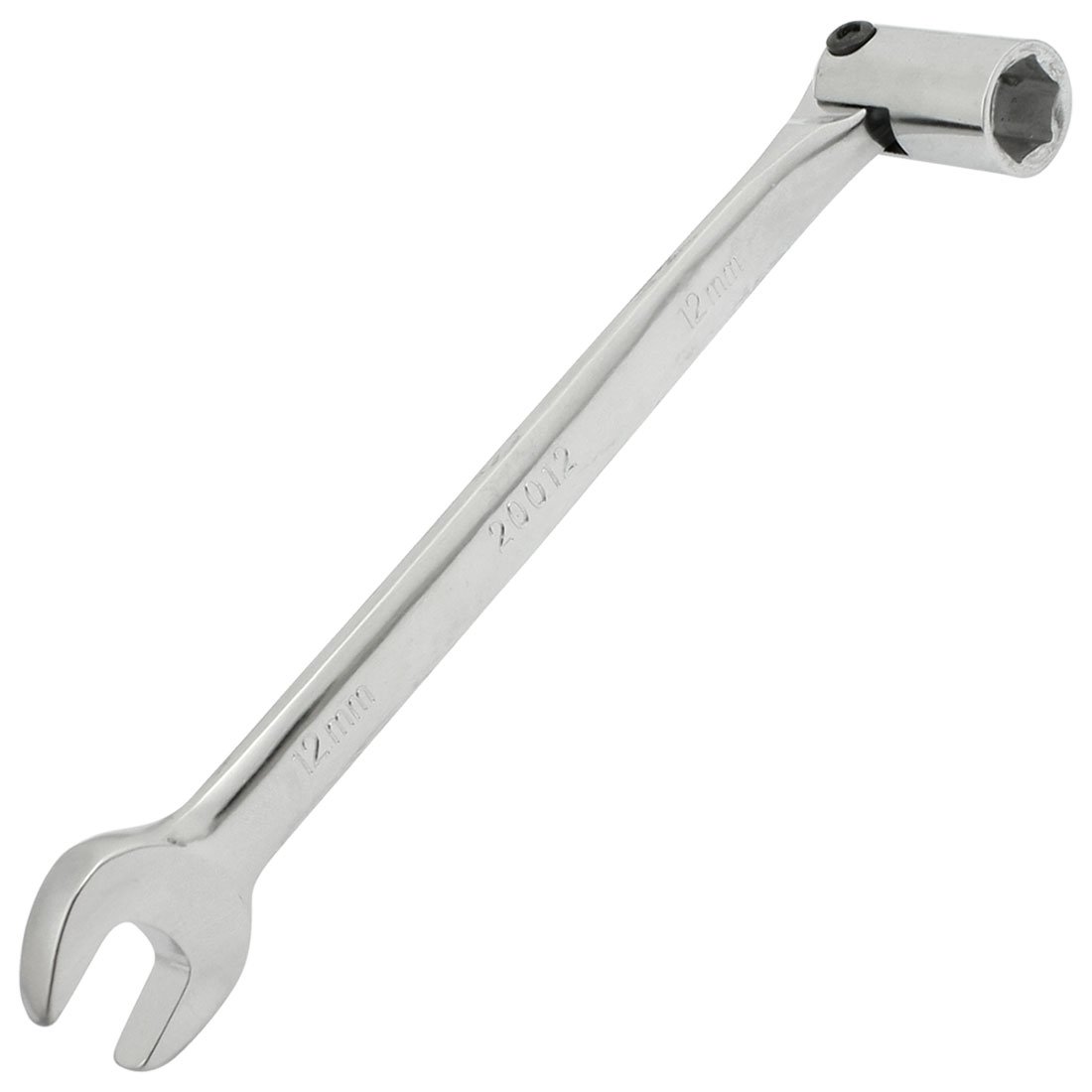 sourcing map Metal Double Headed Open End Socket Wrench Combination Spanner 12mm