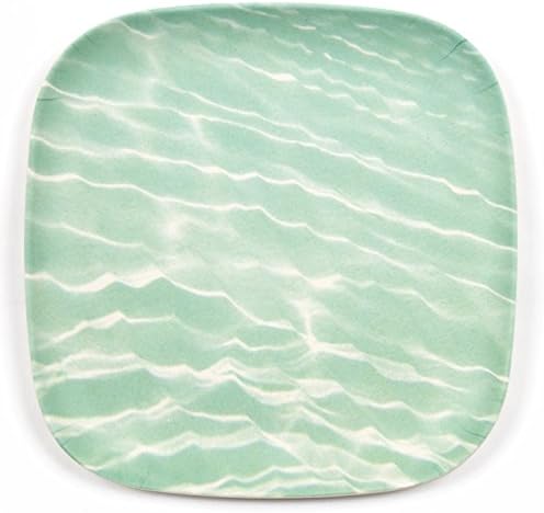 Bamboozle BZ0655DO Set of Four 11" Dinner Plates, Ocean