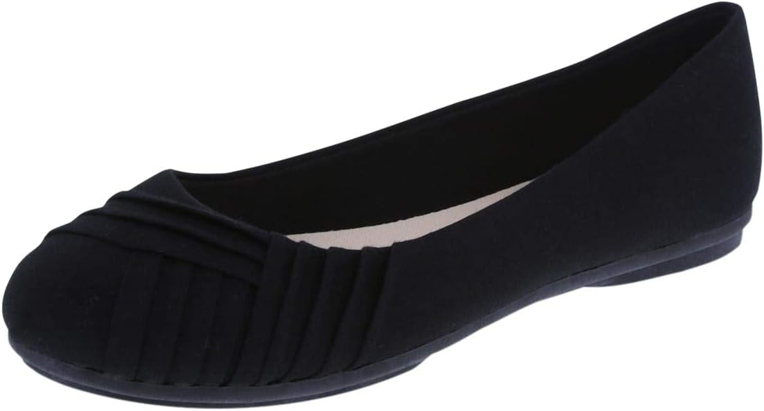 Lower East Side Women's Black Women's Bree Pleated Flat 9 Wide