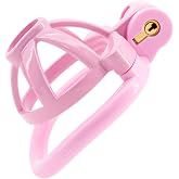 Men's Sports Skeleton Small Bowl Lock Protective Cage-A347 (Pink) | Lightweight Fitness Protective Accessory Cage