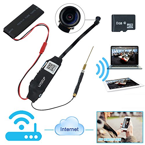 UPC 703546134924, Wiseup™ 8GB1920x1080P HD Wifi Network Hidden Camera Motion Detective Mini DV Camcorder 140° Wide View for Android iPhone APP Remote View 7/24 Hours Working