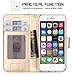 FYY Designed for iPhone SE Case 2022 (3rd Gen) / iPhone SE Case 2020 (2nd Gen) / iPhone 7 Case/iPhone 8 Case, Luxury PU Leather Wallet Phone Case with Card Holder Flip Kickstand Cover Gold