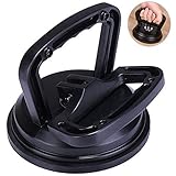 Black Aluminum Suction Cup Dent Puller – Car Dent Puller, Handle Lifter Dent Remover for Car Dent Repair, Heavy Duty Glass Lifting and Objects Moving