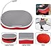 Deluxe Comfort Portable Lap Desk With LED Lamp, 18″ x 15″ – Handy Zippered Storage – Laptop Lapdesk, Redthumb 3