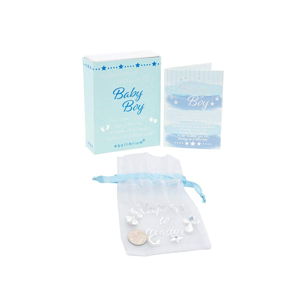 Equilibrium Keepsakes to Treasure - Baby Boy - Plated with Real Silver