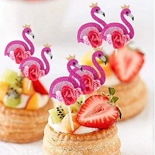 Fete Prenatale Lot De 10 Decorations De Gateau Flamant Rose 3d Pour Decoration De Cupcakes Couleurs Paillettes Decoration De Gateau Pour Fete Danniversaire Mariage Cuisine Maison Patisserie Dwteam In