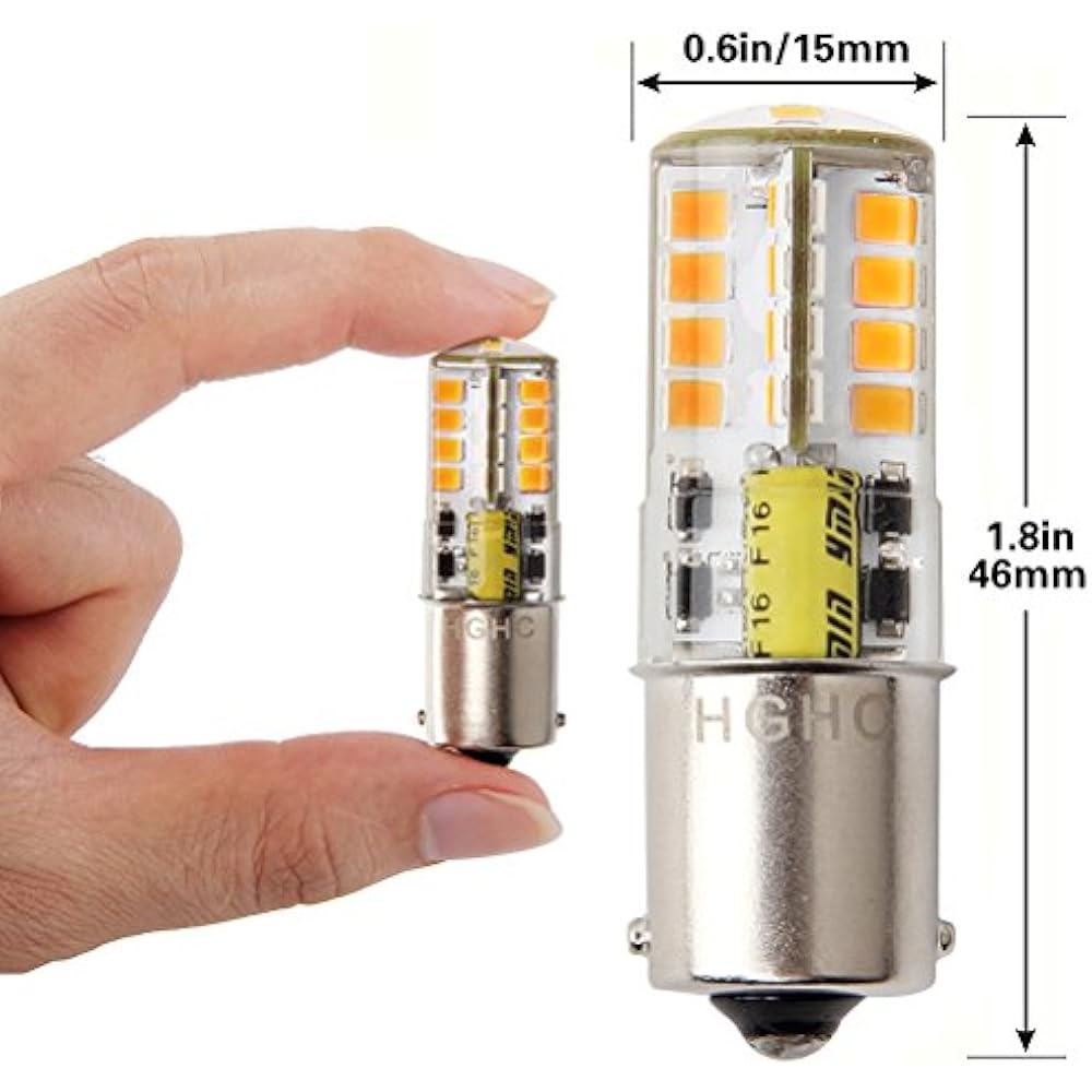 Led BA15s Bulb 12V AC/DC 1156 1141 S8 Single Contact Base Waterproof ...