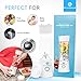 BriarBlend Portable Glass Smoothie Blender | Personal Travel Juicer Cup 380ML | Multifunctional Small Blender for Smoothies and Shakes with 6 Stainless Steel Blades | 4000 mAh USB Rechargeable Battery | Detachable Cup | FDA BPA Free | (White)
